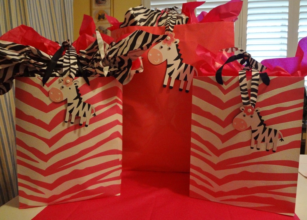Gift Bag with Zebra Die Cut