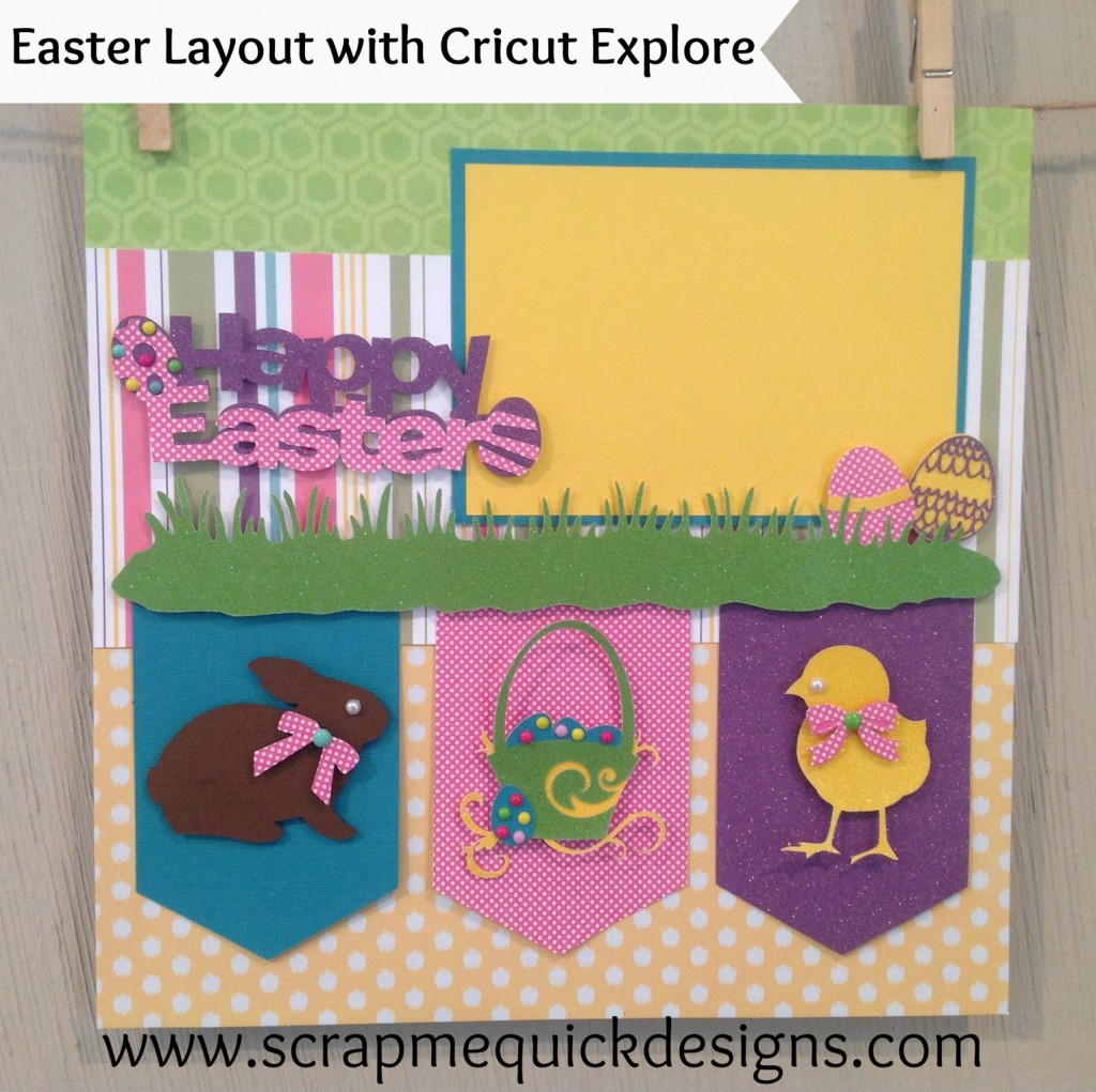 easter layout with tag