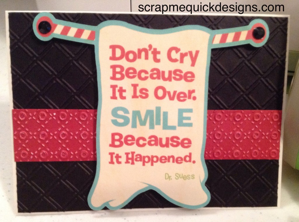 Dont Cry Card Close up