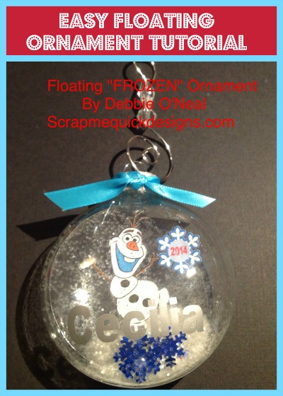 glass or plastic Floating Memorial Ornaments