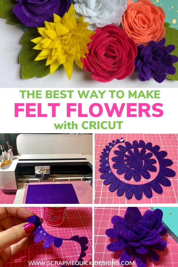 Best Way to Make Felt Flowers with Cricut