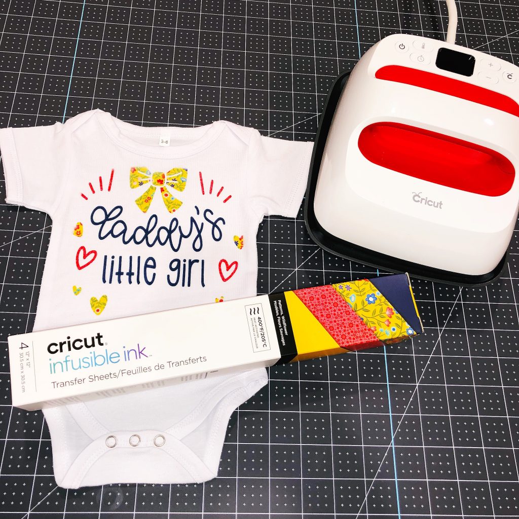 Cricut Baby Body Suit with Infusible Ink Transfer Sheet Image