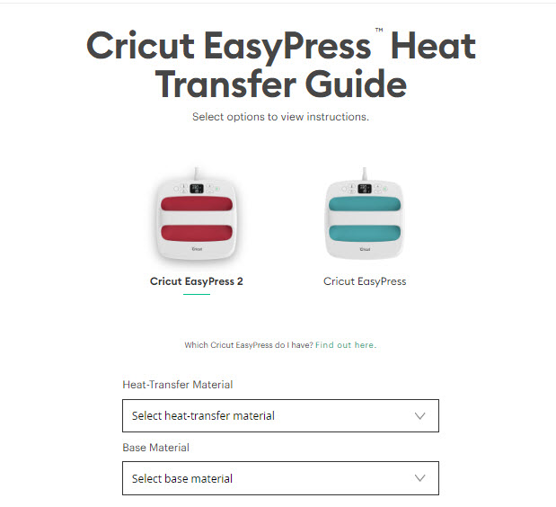 Cricut Heat Transfer Guide