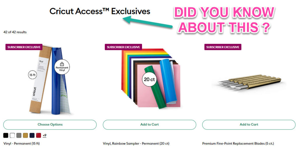 Cricut Access Exclusives Announcement