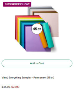 Permanent Vinyl Everything Sampler Pack