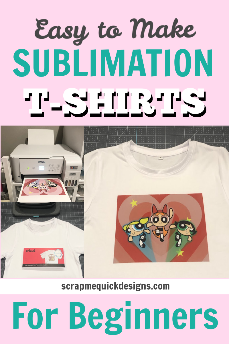 Pin Image on light pink background with sublimation printer, image and t-shirt